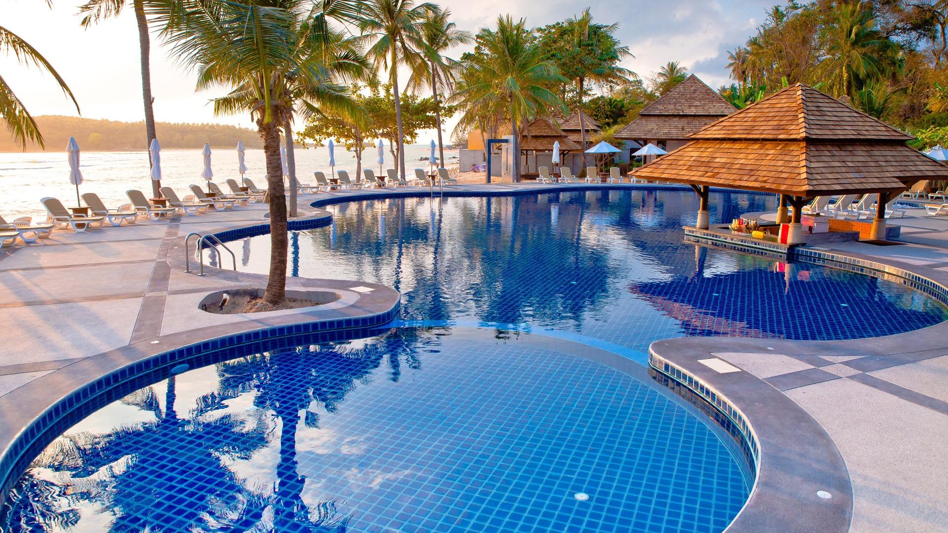 Самуи Шератон отель пляж. Samui Resotel Beach Resort. Sheraton Samui Resort. Фото баги в отеле Шератон Самуи.